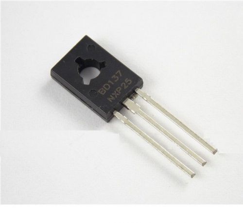 100 PCS BD137 TRANSISTOR NPN 1.5A 60V TO126 NEW L8