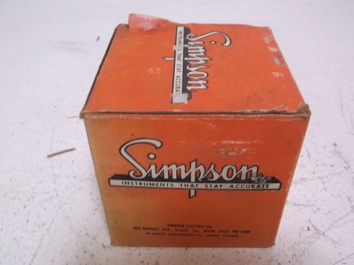 SIMPSON SK-525-626 VOLTAGE METER 0-100 AMPERES *NEW IN A BOX*