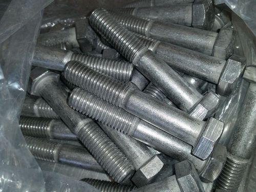 LOT of (32) 5/8&#034; - 11 x 3 3/4&#034;&#034; HEX CAP SCREW BOLT S/S  PARTIAL THREAD