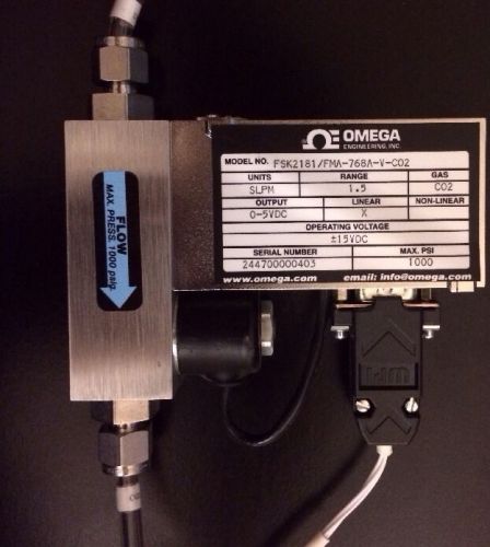 Omega Engineering Gas Flow Controller Carbon dioxide FSK2181/ FMA768A-V-CO2