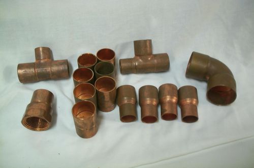 Copper Fittings 1&#034; &amp; 1 1/2&#034; N.O.S