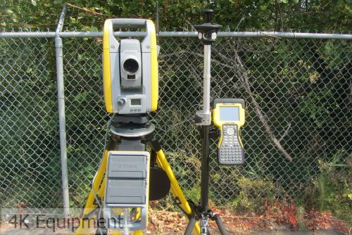 Trimble S6 5&#034; Sec DR 300+ Robotic Total Station, TSC2 Data Collector, 360 Prism