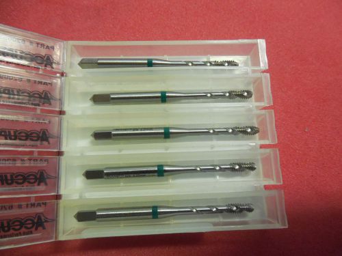 ACCUPRO 4-40 H2 2FL SPIRAL FLUTE TAPS, QTY 5