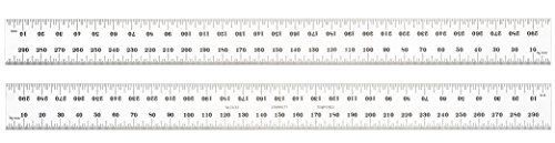 Starrett C335S-300 Semi Flexible Steel Rule W/ Millimeter Graduations, 300mm