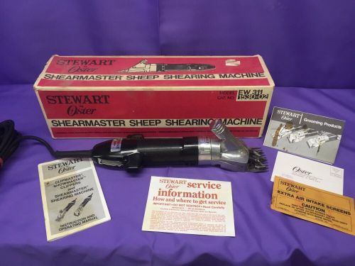 STEWART OSTER SHEARMASTER Model # EW311A Sheep Clippers Shears~ Long Cord &amp; Box