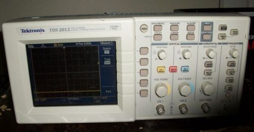 TEKTRONIX TDS 2012 2CH 100MHz 1GS/s DIGITAL STORAGE OSCILLOSCOPE