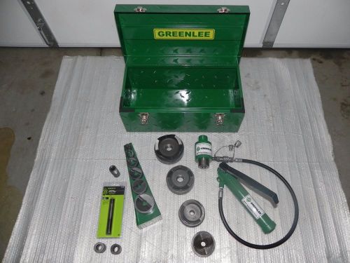 Greenlee 7310SB Slug Buster Knockout Punch Set for 1/2&#034; THR 4&#034;,767,746,NICE