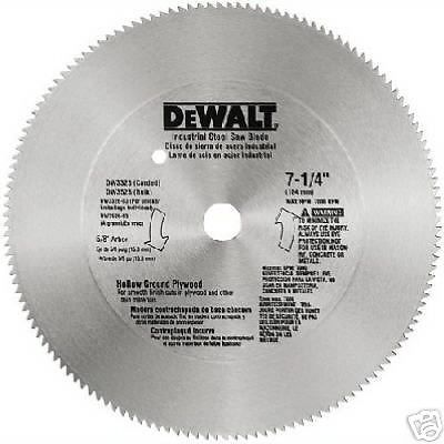 DEWALT DW3327 7-1/4&#034;, 60 Teeth Planer Saw Blade