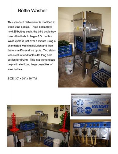 Commercial bottle / glass washer for sale