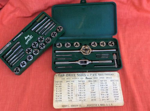 Vintage Ace No. 614V Super set of Taps &amp; Dies  Complete Set Great Condition