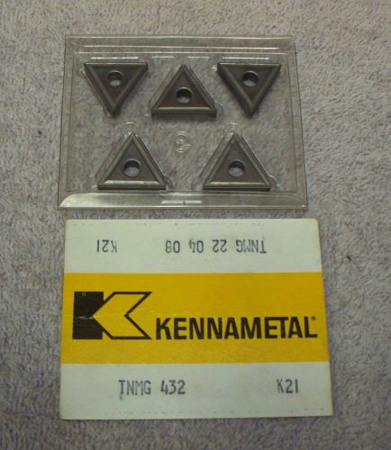KENNAMETAL    CARBIDE  INSERTS   TNMG 432   GRADE K21   PACK OF 5