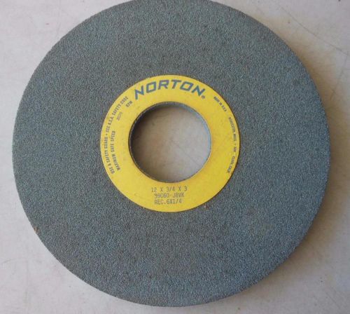 NORTON GRINDING WHEEL 39C60-J8VK 12x3/4x3 REC 5x1/4 INDUSTRIAL ABRASIVE TOOL