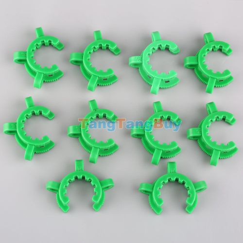 10pcs/lot plastic clip clamp for 24 glass standard taper ground joint green new for sale