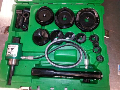 Greenlee 7310sb 1/2&#034;- 4&#034; slugbuster hand pump driver set for sale