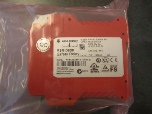 NEW ALLEN BRADLEY GUARDMASTER MSR138DP SAFETY RELAY 440R-B23020