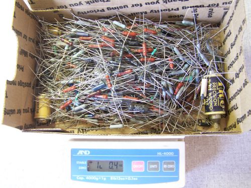 Lot of 1 lbs of Vintage Precision Resistors, Dale, IRC, Mepco