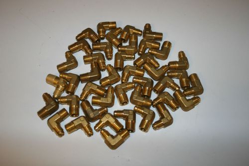 New Brass Refrigeration Grade Elbows 1/4MPT x 1/4Male Flare  40 Pieces!!