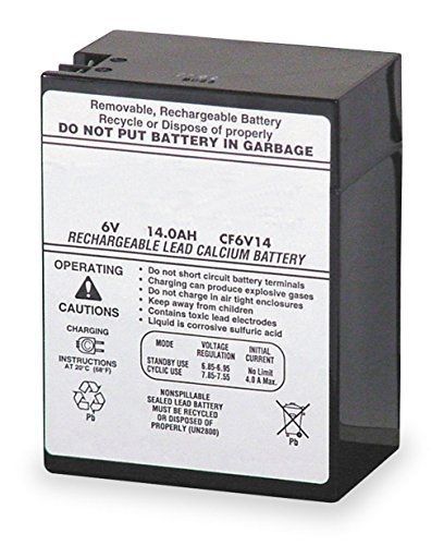Lithonia lighting elb 0614 6 volt emergency replacement battery for sale