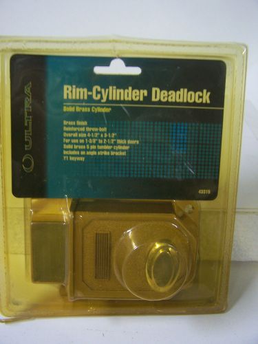 Rim Cylinder Deadlock Heavy Duty Reinforced Throw Bolt Ultra 43315