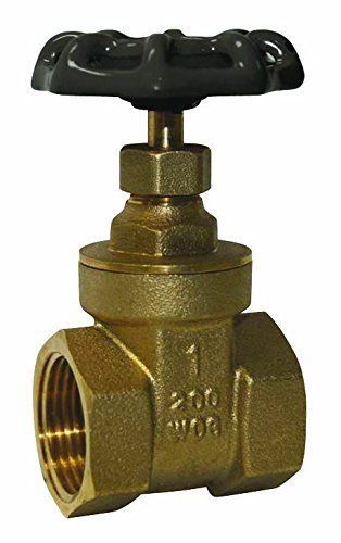 Everflow Supplies 205T114-NL IPS Threaded Brass Gate Valve 1-1/4 Inch-Lead Free