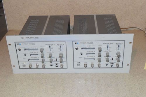 HEWLETT PACKARD 8012B PULSE GENERATORS (2) IN 15179A ADAPTER FRAME