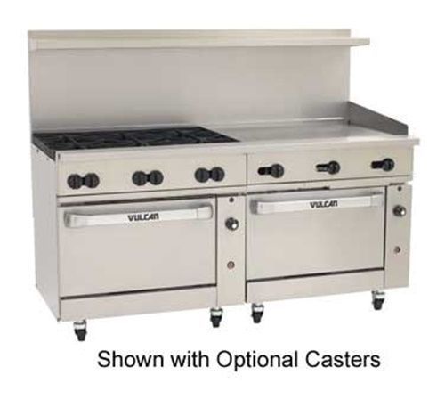 Vulcan 72SC-6B36G Endurance™ Restaurant Range gas 72&#034; (6) burners (1) 36&#034;...