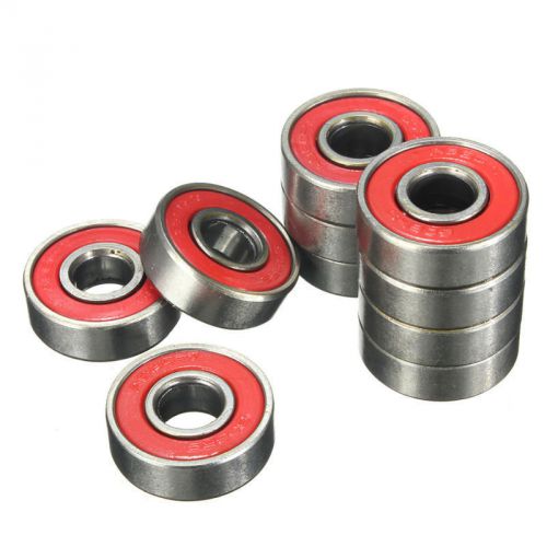 10Pcs Roller Skate Skateboard Longboard Wheel Bearings ABEC-5 608-2RS Kits