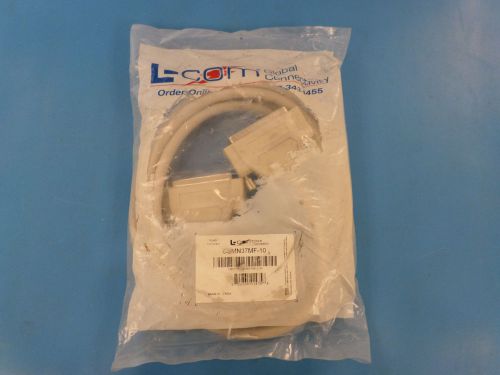 L-COM CSMN37MF-10 DELUXE MOLDED D-SUB CABLE, DB37 PIN, NEW