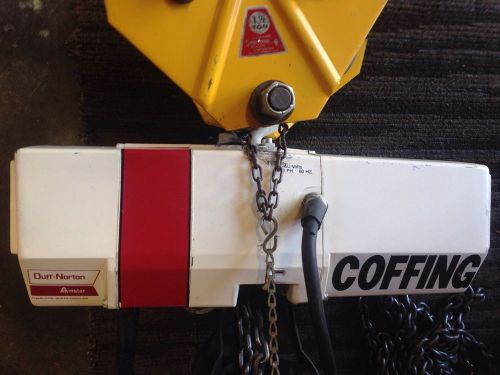 Coffing  1/2 Ton Electric Chain Hoist , Model EC.10163.4 Used