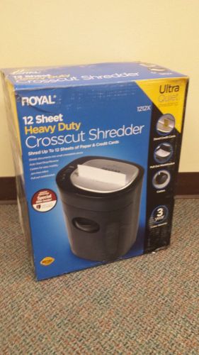 Royal 1212x:  12 Sheet Heavy Duty Cross Cut Shredder Ultra Quiet (35529)