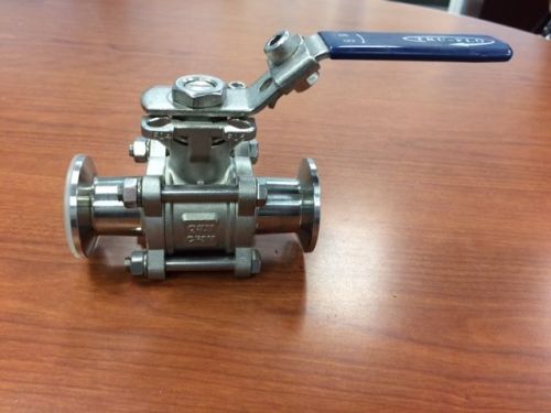 Tru-flo sanitary 316-stainless steel ball valve 1&#034; 1000 wog - qsm cf8m for sale