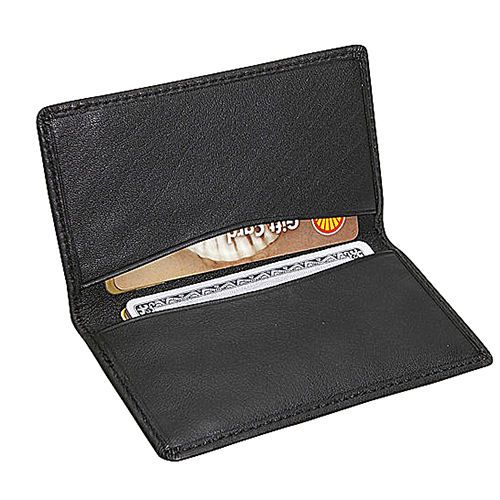 Royce Leather Business Card Holder, Black