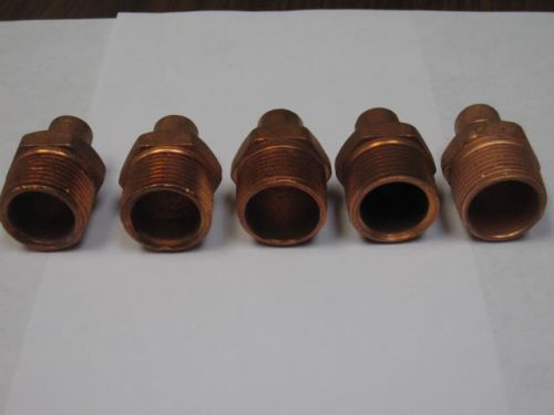 Adapter 3/8&#034; x 3/4&#034; CXM Copper Wrot Male 1 LOT of 5