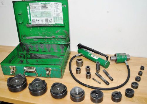 GREENLEE 7310SB 1/2&#034;-4&#034; Hydraulic Knockout Punch Die Set 767 Slug Buster Driver