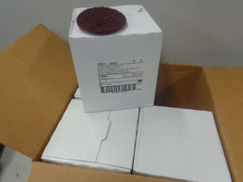 NOS 3M 3&#034; DIA ALUMINUM OXIDE QUICK CHANGE DISC TYPE R A-MED 100 QTY   STK 7397