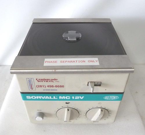 Sorvall dupont 12000 rpm variable microcentrifuge - model mc 12v for sale