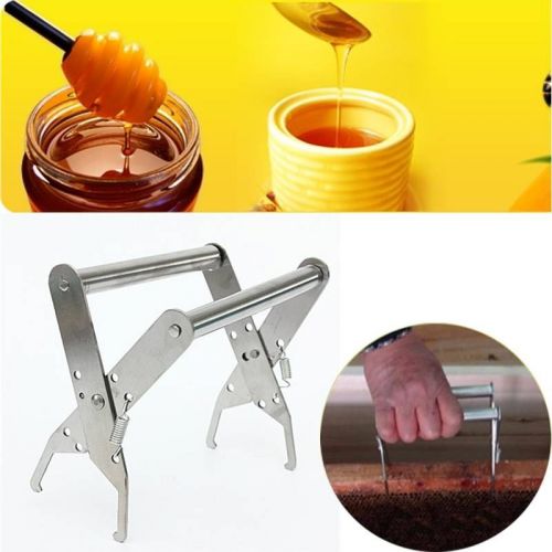 Stainless Steel Beehive Frame Holder Lifter Capture Grip Tool Beekeeping Frame