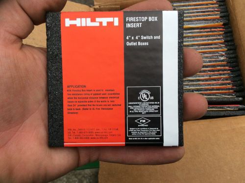 50 nib hilti 4x4 firestop box inserts. for sale
