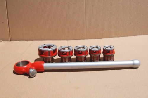 Ridgid oor pipe threader &amp; 5 dies - oil field plumbing hand tools cutter  00r for sale