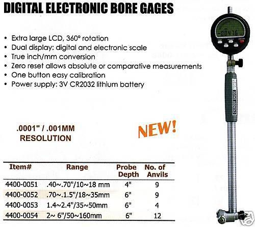 Digital Electronic Bore Gage Set Choose One Full Set ?