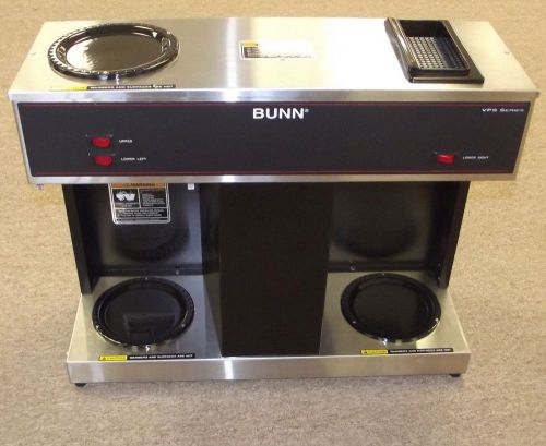 Bunn vps 12 cup pourover coffee brewer maker with 3 warmers 120v commercial for sale