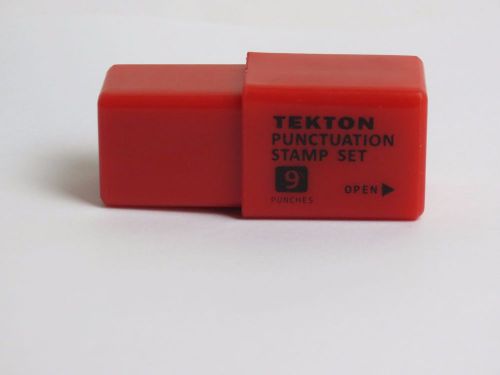 TEKTON 6607 5/32-Inch Punctuation Stamp Set, 9-Piece