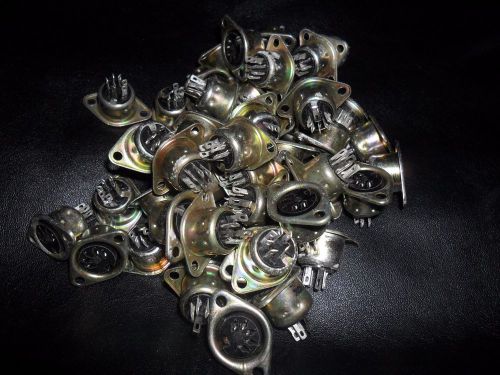 LOT of 90pcs 5-pin Military connectors !!! NOS !!! - USSR Russian radio