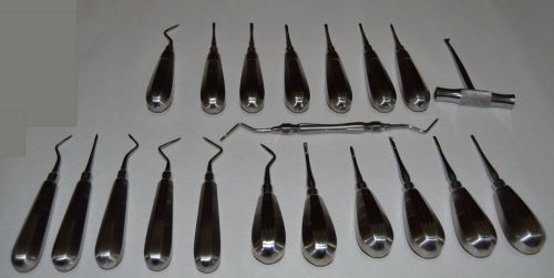 Dental elevator mixed set of 20 pieces (high quality SS)
