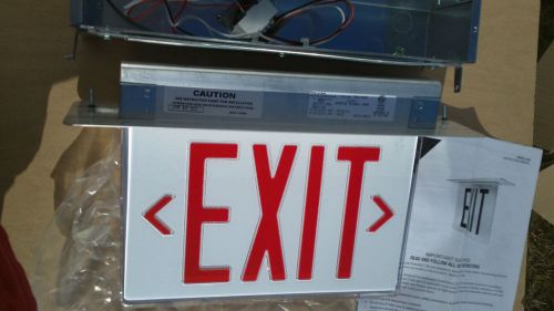 Philips Chloride McPhilben T45VL1R 120/277V Exit Sign &amp; BB45VL Mounting Bracket