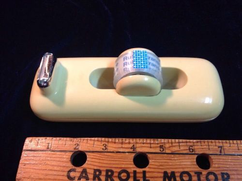 VIntage 1981 ELDON OFFICE PRODUCTS Retro Yellow Tape Dispenser Nice!