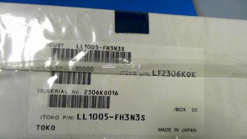 1245-PCS IND CHIP 3.3NH 9.09% 100MHZ 10 300MA LL1005-FH3N3S 1005FH3N3