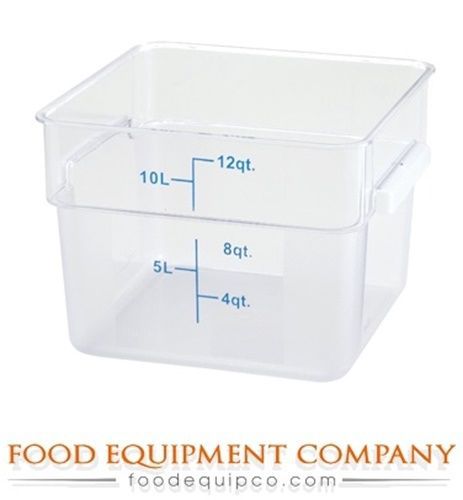 Winco PCSC-12C Storage Container, 12 quart, square - Case of 12