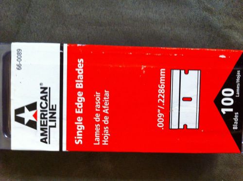 Single Edge Blades American Line Box of 100 Blades 66-0089 Box of 12