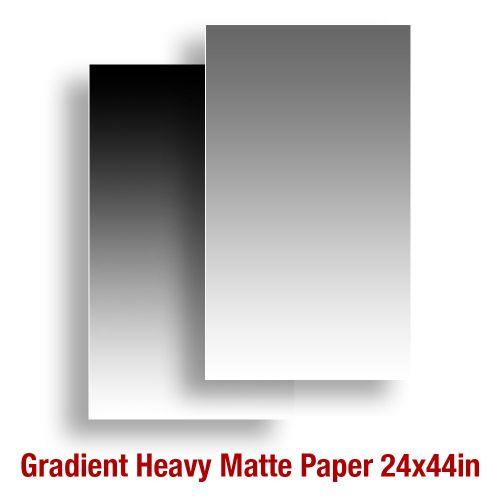 2 sheets Black &amp; Gray 24x44in Background Backdrop Gradient Matte Heavy Paper